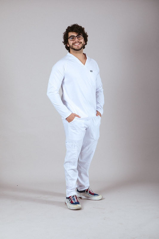Uniformes médicos manga larga